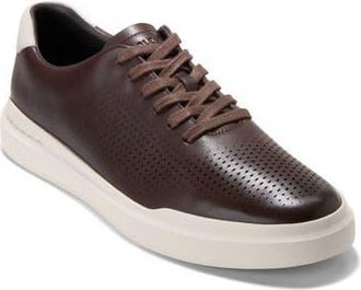 Cole Haan Laser Cut Leather Sneaker in Madra/Oyster Mushroom at Nordstrom Rack, Size 10.5