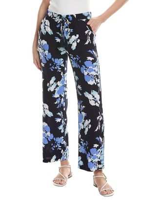 Ellen Tracy Wide Leg Linen-Blend Pant
