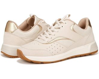 Vionic Nova Sneakers Womens US 6.5 Cream Suede Round Toe Training Shoes ERK68