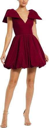 Mac Duggal Shoulder Bow Bubble Mini Dress