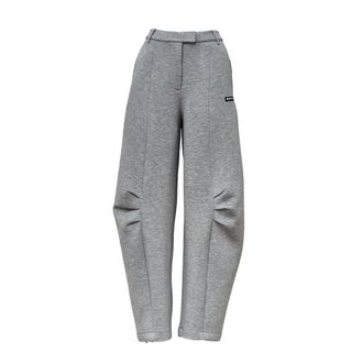 Rotate High-Waisted Cargo Pants With Concealed Closure And Gathered Knee Details