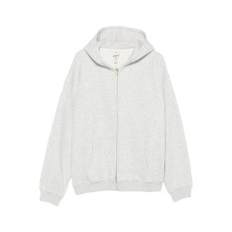 SKIMS Sudadera con capucha y cremallera Fleece Lounge - Sweatshirts & Hoodies - Hombre - Gris - XL