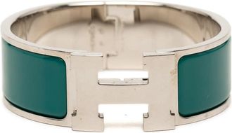 Herm&egrave;s Pre-owned Hermes Wide Enamel Clic Clac H Bracelet PM Ladies JHH6SBBUE8WUEK3M