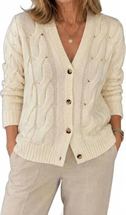 Helmut Lang Iha Cardigan In Ivory