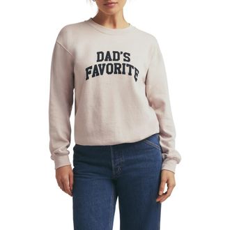 Favorite Daughter Dads Favorite Sweatshirt in Heather Oatmeal at Nordstrom, Size X-Small
