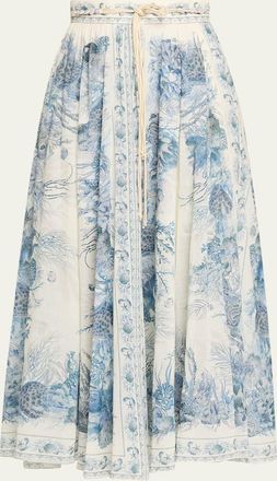 Zimmermann Wanderlust A-Line Maxi Skirt