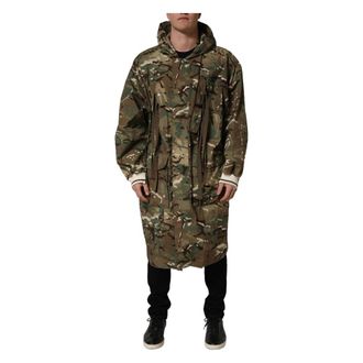 Dolce & Gabbana Camouflage Hooded Jacket - male - Dolce & Gabbana - Parkas - Multicolor - 2XL - Coats
