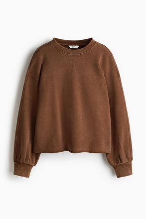 H&M Sweatshirt im Washed-Look - Beige