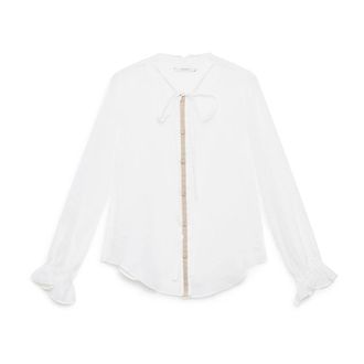 Maliparmi Light Ramie Shirt - female - MALIPARMI - Blouses - White - XL - Blouses & Shirts