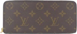 Louis Vuitton Marron Rose Ballerine Coated Canvas Long Wallet (Bi-Fold) (Pre-Owned)