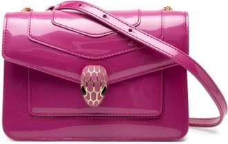 Bulgari Pre-owned Cross Body Bags, female, Pink, Size: ONE SIZE Pre-owned Leather Crossbody Bag
