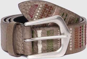 Orciani Cintura Orciani in pelle martellata con ricami