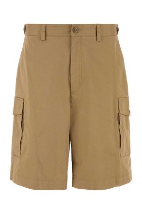Moncler Cappuccino Stretch Cotton Bermuda Shorts