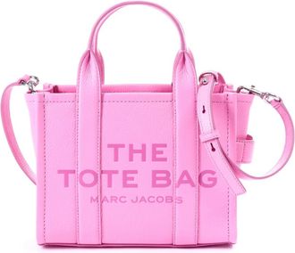 Marc Jacobs Shopping Bags, female, Pink, ONE SIZE, The Leather Small Tote Bag