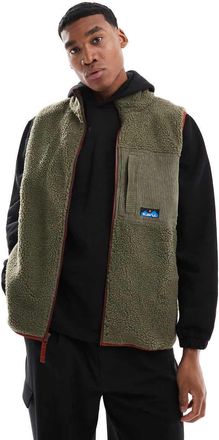Kavu Kavu - Cooper - Gilet in pile kaki-Verde