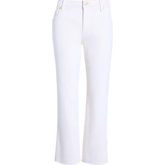Kut from the Kloth Kelsey Fab Ab High Waist Ankle Flare Jeans in Ecru at Nordstrom, Size 14P