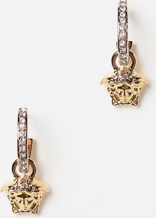 Versace Orecchini Versace in ottone con strass incastonati