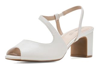 Life Stride Theo Strappy Shoes High Womens Heels Bone Synthetic : 5.5 M (B), Faux Leather/Textile