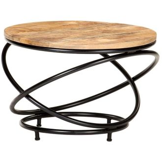vidaXL Furniture Limited - Mesa De Centro Madera Maciza De Mango Rugosa