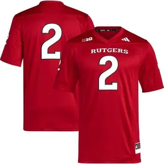 adidas Mens adidas 2 Scarlet Rutgers Scarlet Knights Premier Football Jersey at Nordstrom, Size Medium