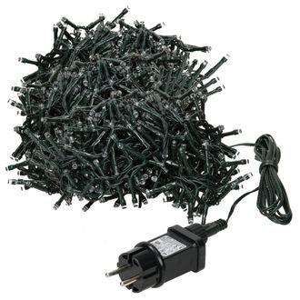ECD Germany Ecd Germany Cadena De Luces 24m De Longitud 1200 Led Pvc Guirnalda De Luz Extra Blanco C&aacute;lido 8 Modos De Iluminaci&oacute;n Navide&ntilde;a Interior Exterior Ip-44 