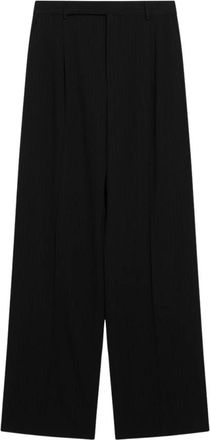 Saint Laurent Pantalon Base P25K - Heren - Nette broeken - Zwart - L - Broeken