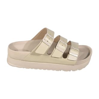 Birkenstock Florida III Flex Platform Narrow Fit - female - Birkenstock - Sliders - Beige - 6 UK - Shoes