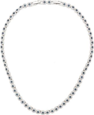 Swarovski Una Angelic tennishalsketting - BLU/RHS