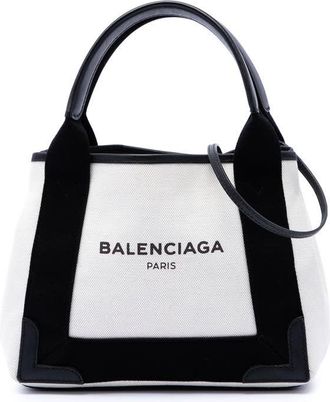Balenciaga Pre-owned Balenciaga Canvas Navy Cabas XS Unisex YOYED07R3WSGM2EG