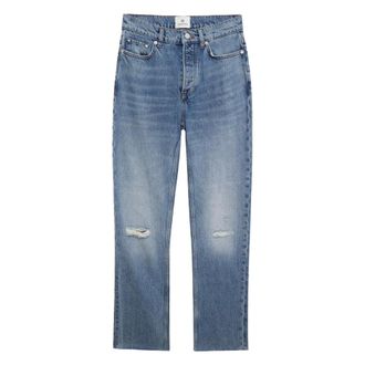 Anine Bing Straight Jeans, female, Blue, Size: W28 Bruno Jean Trousers