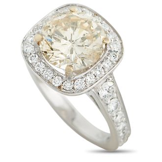 Luxury Bazaar 18K White Gold 3.52ct Diamond Ring MF17-051826