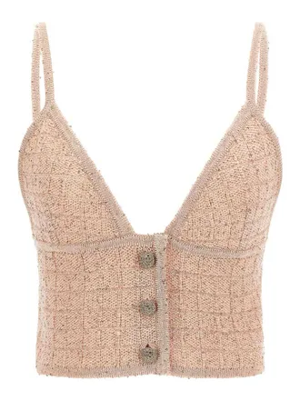 Alessandra Rich Sequin Top