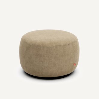 AM.PM Poef van stonewashed fluweel, Rosebury, ontwerp Emmanuel Gallina