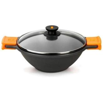 Bra Wok Bra Efficient 24cm Aluminio Fundido Antiadherente Teflon Platinum Plus