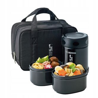 OEM Zojirushi Sw-eze35-ba Thermos Per Il Pranzo Da 350 Ml Nero