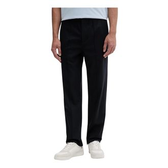 Filling Pieces Broeken, Heren, Blauw, XL, Wol, Coach Pants Twill Wol