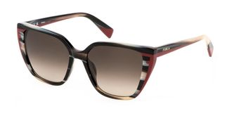 Furla SFU782 05GZ Womens Sunglasses Black Size 55