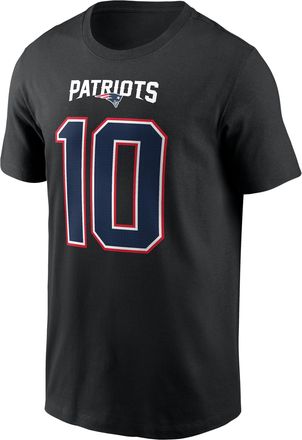 Nike Drake Maye New England Patriots Carbon Nike Mens NFL T-Shirt in Black | N19900A8KF-GZY
