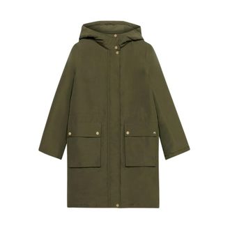 Brooks Brothers Parka Acolchada Repelente al Agua - Coats - Mujer - Verde - XS