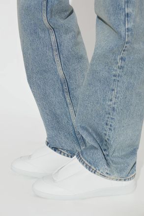 Maison Margiela Leather Sports Shoes, Womens, White
