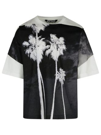 Palm Angels Dec. Palm Culture White Cotton T-Shirt