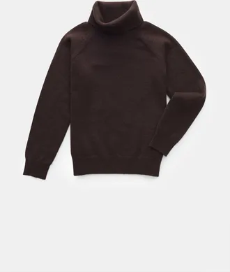 Braun Hamburg Men - Kids cashmere turtleneck jumper dark brown