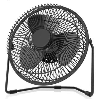 Elle Ventilador De Escritorio Usb De 8 Pulgadas - Bater&iacute;a De 5000 Mah - Autonom&iacute;a De 16 Horas - Motor Sin Escobillas - Nivel De Ruido 40 Db - 4 Velocidades