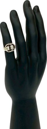 Herm&egrave;s Silver Silver 925 Band Ring (Pre-Owned)