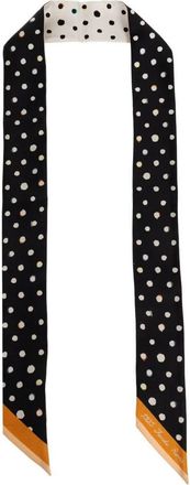 Fendi Moth Dots Two-Sided Silk Scarf Accessories