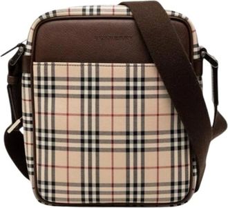 Burberry Pre-owned Cross Body Bags, female, Beige, Size: ONE SIZE Pre-owned Crossbody Bag