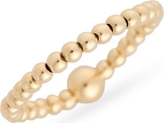 Kendra Scott 2mm Beaded Stretch Ring in 14K Gold-Filled at Nordstrom Rack, Size Small/medium