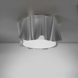 Linea Zero Linea Zero - Plaf&oacute;n 5 Luces Metal Plata Cm. 60x32h