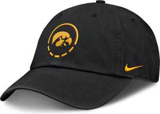 Nike Iowa Natural Club Nike Mens College Adjustable Hat in Black | NC0100AIA-YW8