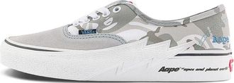 Vans X Aape Authentic Bolt Sneakers Grey Blue VN000BWCY31